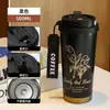 Taza Térmica de Café para Niñas, Nueva Taza de Doble Uso de Lirio del Valle, Taza de Hielo de Alta Gama para Estudiantes de Gran Capacidad con Popote