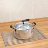 Venta Caliente Rejilla Enrollable para Platos de Acero Inoxidable Escurridor para Fregadero de Cocina Escurridor Plegable Estante de Almacenamiento Antimoho