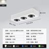 Foco Downlight Ultradelgado para Sala de Estar sin Luz Principal, Antideslumbrante, Espectro Completo, Foco de Cuatro Cabezales de Montaje Superficial, Luz de Techo para Dormitorio 495L