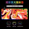 El Pad Luminoso Más Vendido de Amazon Alfombrilla de Ratón RGB Tamaño Grande Transfronterizo Mapa Caliente Líneas Abstractas Nuevo Grande Fluido