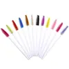 50 Peças/Pacote Escova de Nylon Descartável Mini Portátil Colorida Curvador de Cílios Escova Espiral para Sobrancelhas Pincel para Cílios Pente de Maquiagem