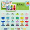 Feileniu Caja de Regalo de Pintura de Acuarela Sólida Perlada Sinfonía de Dunhuang de 60 Colores Estilo Antiguo Pintura China Thangka Pintura Dorada
