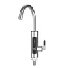 Grifo Eléctrico de Acero Inoxidable para Agua Caliente de Venta Caliente Transfronterizo, Calentador de Agua Inteligente Digital Instantáneo de Cocina para Uso Dual Frío y Caliente