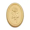 Ahora el relieve de cera tela ovalada rosa flor pegatina de pintura sello de pintura pegatina para sellar sobres multicolor