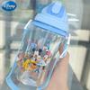 Taza de Agua Absorbente Princess Minnie para Niños, Vaso con Popote, Taza de PP Antifugas con Asa para Bebés Niñas, Bebé Pequeño, Guardería, Vaso de Agua