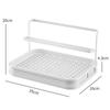Taza de Agua Vaso Estante de Almacenamiento para Tazas de Escritorio Doble Capa Taza de Té Bandeja para Botellas de Leche Escurridor Estante de Almacenamiento para Tazas de Agua Nórdico