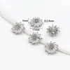 Chapado en Cobre Oro Real 18K Doble Cara Tori Micro Zircón Loto Cuentas Joyería Pulsera DIY Hecho a Mano Accesorios C45