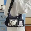 Bolsa Ita Pequena Transparente Estilo Coreano para Fãs, Novo Modelo 2026, Bolsa de Ombro Único Transversal para Mulheres