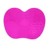 Esponja de Silicone Personalizada para Limpeza de Maquiagem Apple com Ventosa Ferramenta Portátil para Limpeza de Pincéis de Maquiagem Artefato Doméstico Atacado de Fábrica Dedicada