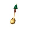 Juego de vajilla navideña transfronteriza vajilla creativa de dibujos animados cuchara cuchara de postre tenedor Papá Noel alce tenedor cuchara caja de regalo