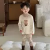 Conjunto de Pijama de Manga Longa Xiaoyu Luoluo Verão Classe A Lyocell Estilo Ins Amigo da Pele Respirável Roupas para Ar Condicionado
