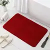 Alfombra de piso simple de vellón de coral transfronteriza, alfombrilla de baño de espuma viscoelástica engrosada, alfombra resistente a la suciedad y fácil de limpiar para la entrada del baño