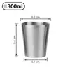 Taza de Agua de Acero Inoxidable 304, Vaso Hueco de Doble Pared para Cerveza, Taza para Bebidas Frías y Té, Vaso para Bebidas y Catering, Logo Personalizable, Antiescaldante