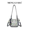 Bolso de Cubo Jacquard con Carruaje Vintage 2026 Modelo Nuevo Lujo Ligero Nicho Bolso de Hombro Grande Capacidad Hombro Único Cruzado Bolso para Viajes