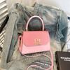 Bolso Cuadrado Pequeño de Macaron Nuevo, Bolso de Mano Moderno y Sencillo, Bolso de Hombro Versátil de Alto Valor Transfronterizo, Bolso Cruzado de Moda
