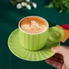 Taza de Café de Cerámica Juego para el Té de la Tarde Regalo de Boda Alto Valor Estético Taza de Pareja Caja de Regalo juego