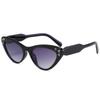 Gafas de sol ojo de gato moda europea y americana gafas de sol de moda para mujer degradado con diamantes gafas de sol redondas con estrellas S8058