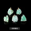 Jingde Jewelry Pedra Bruta de Cristal Natural Pingente Envolto em Fio DIY Colar Acessórios de Joias Irregulares Pingente Venda por Atacado