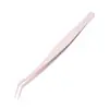 Pinzas para pestañas personalizadas sin pegamento, pinzas de pluma dorada, herramientas de belleza especiales para artistas de pestañas, juego de pinzas para pestañas, pinzas de pluma dorada