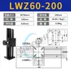 Plataforma de Ranura de Cola de Milano Eje Z Lwz25/40/60 Tornillo de Ajuste Fino Manual de Un Eje Tipo Elevación Desplazamiento de Carrera Larga Mesa Deslizante