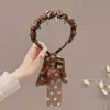 Diadema Retro de Lunares para Mujer 2026 Nuevo Estilo Diadema con Cinta para el Cabello de Corona Alta con Dientes Integrados