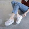 Sapatos Femininos Verão Novo Estilo Meio-dedo Costas Abertas Casuais Femininos Renda Respirável Vazado Estilo Coreano 2026 Sandálias
