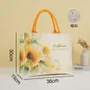 Bolsa de lona para presente com flores, bolsa pequena para transporte no trabalho, bolsa de lona para lembrancinhas femininas, outras bolsas transversais.