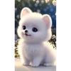 Cachorro Pomerânia Fofo Celebridade da Internet Super Fofo Adesivos Decoração Personalizada Banheiro Geladeira Adesivos para Carro Elétrico Quarto das Crianças