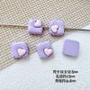 Cor Macaron Doce Quadrado Tulipa Assado Amor Pintura Liga Metálica Feito à Mão DIY Pulseira de Contas Acessórios de Joias