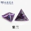 Piedra artificial puntiaguda de circonita triangular de color Yongjia Gem, piedra sintética permeable con circonita cúbica.