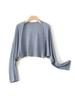 Cardigan de Tricô Novo Primavera e Verão 2025 Peça Protetora Solar Fina Solta Cor Sólida Roupa Externa Curta Blusa Protetora Solar Feminina
