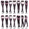 Meias-calça de Suspensório para Plus Size Comércio Exterior Transfronteiriço Sexy Jacquard Vazado Calças Rede de Pescar Europeias e Americanas Sedução Transfronteiriça Meias-calça de Suspensório Sexy