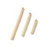 Accesorios de joyería diy fábrica directa chapado en oro liso colgante de collar cilíndrico colgante de metal hecho a mano