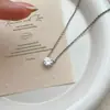 Cadena para Clavícula con Circonita Brillante de Lujo Ligero Lágrima de Elfo Estilo Caliente Nuevo 2026 Moda Versátil Gargantilla Simple para Mujeres