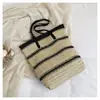 Bolso de paja para vacaciones en la playa, nuevo estilo 2026, bolso de hombro elegante y atractivo para el día a día, bolso tote tejido para mujer