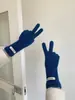 Guantes de Lana Gruesos Cálidos Versátiles de Color Sólido para Mujer Invierno Guantes Protectores sin Dedos para Ciclismo Pareja Invierno Mujer