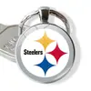 Venda Quente Transfronteiriça NFL Time Pedra Preciosa 32 Logos de Equipe de Futebol Americano NFL Pingente Anel em Relevo Pingente de Chaveiro
