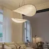 Luminária de quarto simples estilo japonês, lustre de restaurante famoso, lustre de seda de arte nórdica, lustre de sala de chá