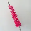 Flor artificial roja rosa para salón de bodas, flor artificial para camino, arreglo floral, decoración de sala de bodas, flor artificial para techo de boda
