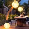 Lámpara de araña de luna para exteriores, patio, jardín, atmósfera, colgante, lámpara de árbol, decoración de departamento de ventas de lugares escénicos, lámpara de paisaje, lámpara de luna impermeable