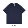 Camiseta de Algodón Puro de Doble Hilo Cepillado de Peso Pesado 320g, Hombro Caído, Manga Corta, Estilo de Marca de Moda de Alto Peso con Logotipo Estampado