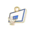 Suministros Deportivos Joyería con Goteo de Aceite Accesorios DIY Fútbol Baloncesto Pulsera Colgante Llavero Cadena para Teléfono Móvil Colgante Hecho a Mano