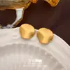 Pendientes Geométricos Irregulares Cepillados con Diseño Redondo Plisado, Exquisitos y Únicos Accesorios para Orejas con Pasadores de Plata 925