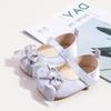 Sapatos de Princesa Nova Sola de Borracha Sapatinhos de Bebê Laço Antiderrapante Sapatos para Crianças Pequenas Bxc5138
