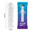 Amor Secreto Cinco Generais Presa de Lobo Camisinha para Homens com Textura de Espinhos para Estimulação, Camisinha de Cristal para Casais, Brinquedo Sexual Adulto