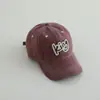 Boné de Baseball Infantil Novo Atacado Tendência Letra King Proteção Solar para Meninos Boné de Baseball Jeans Lavado para Meninas