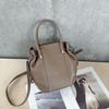 Bolso de Mujer de Piel de Vaca de Primera Capa, Bolso de Hombro Transfronterizo, Bolso Cruzado, Bolso de Compras Versátil Vintage, Gran Capacidad, Piel Genuina, Piel Suave