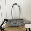 Bolso de hombro para mujer estilo coreano 2026 transfronterizo con bordado de estrella y letras, Bolso de mano retro de moda de nicho para mujer