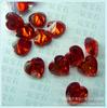 Fabricante de Wuzhou 3*3-12*12 gema artificial de color en forma de corazón piedra suelta circón accesorios para manualidades