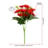 Flores pequeñas tipo margarita margaritas africanas flores artificiales arreglos florales de manzanilla ásteres holandeses flores de seda fábrica venta al por mayor al por menor